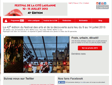 Tablet Screenshot of 2012.festivalcite.ch
